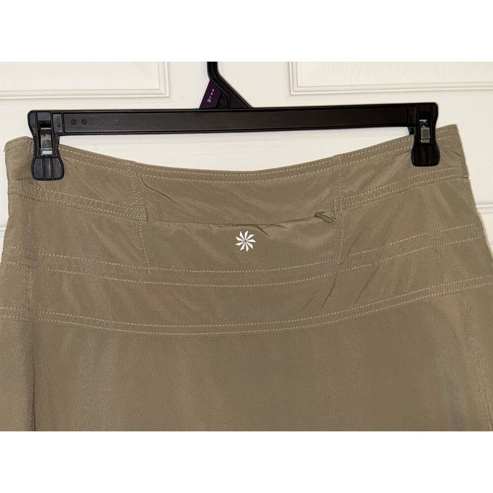 Athleta Womens Everyday Skort Sz 8 Classic Taupe Stretch #983365 Active Side Zip - Picture 3 of 11